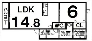 クレストⅠ【3階】の間取り